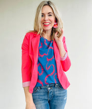 Domino Effect Everyday Tee Blue & Red