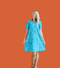 Unbe-leaf-able  Swing Dress Mint & Teal Green
