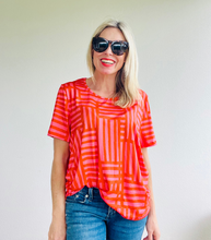 Walk The Line Everyday Tee Pink & Orange
