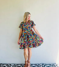 Rainbow Bright Ruffle Relaxed Dress