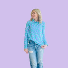 Twist & Shout Mint & Lavender Sweater