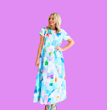 Sea Glass Ocean Tones Maxi Dress