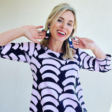 Pink & Black Arch Nemesis 3/4 sleeve Swing Dress