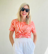 Zion Everyday Tee Coral & Orange