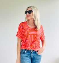 Walk The Line Everyday Tee Pink & Orange
