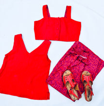 Feeling Swell Shell Top Solid Orange