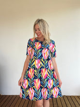 Short Sleeve Swing Dress Protea Lovers