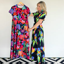 Night Garden Maxi Dress Black smaller scale