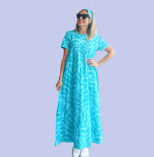 Unbe-leaf-able Blues Maxi Dress