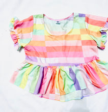 Peplum Top Ruffle Colour Lovers