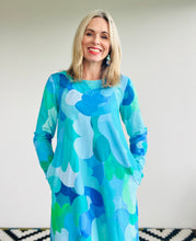 On Cloud 9 Winter Swing Dress Blues