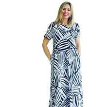 Zion Monochrome  Maxi Dress