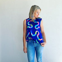 Snake It Off silk shell top