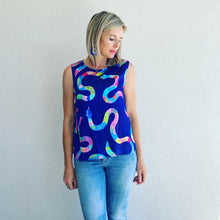 Snake It Off silk shell top