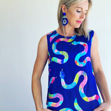 Snake It Off silk shell top
