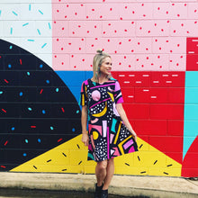 Liquorice Allsorts short sleeve Swing Dress