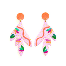 Marli Bean Designs Leaf Dangles Peach wild things