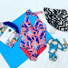 Coral Kingfisher One Piece swimsuit