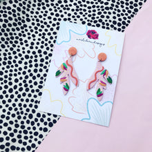 Marli Bean Designs Leaf Dangles Peach wild things