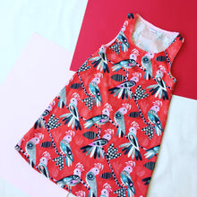Flock Yeah Shift Dress Red