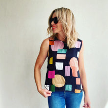 Get Spotted Silk Shell Top