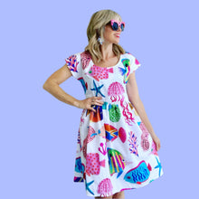 Coral Reef Sundress White Background