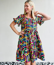 Rainbow Bright Ruffle Relaxed Dress