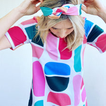Coral Reef Black Jersey Hair Tie