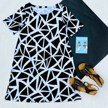 Tri & Stop Black & White Me Swing Dress