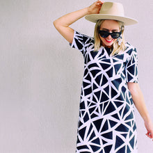 Tri & Stop Black & White Me Swing Dress