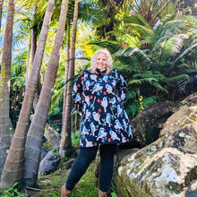 King Of The Bush Winter Swing Dress Black Background