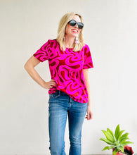 Making Waves  Everyday Tee Pink & Red