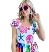 Coral Reef Sundress White Background