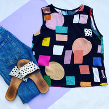 Get Spotted Silk Shell Top