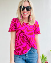 Making Waves  Everyday Tee Pink & Red