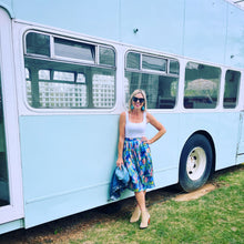 Suncatchers silk midi skirt