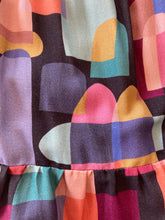 Navy Brushstrokes Kerchief Maxi Dress