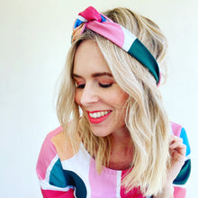Coral Reef Black Jersey Hair Tie