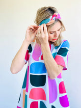 Coral Reef Black Jersey Hair Tie