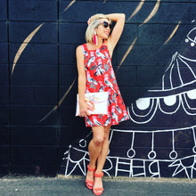 Flock Yeah Shift Dress Red