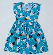 King Of The Bush Sundress Aqua Background