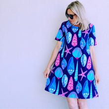 Shell Yeah short sleeve Swing Dress