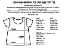 Boxy Cut Go With The Flow Everyday Tee White