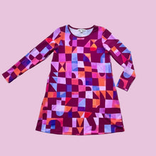 Winter Swing Dress With Pockets Dusk Till Dawn Magenta