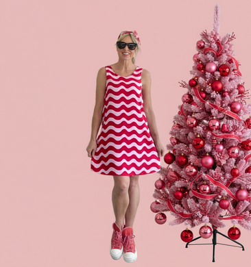 Cherry Pie Holiday Shift Dress