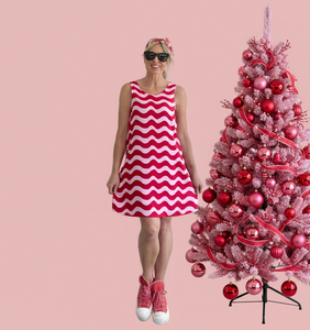 Cherry Pie Holiday Shift Dress