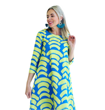 Line & Blue Arch Nemesis 3/4 Sleeve Swing Dress