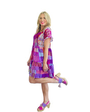Raspberry Sorbet Ruffle Relaxed Dress