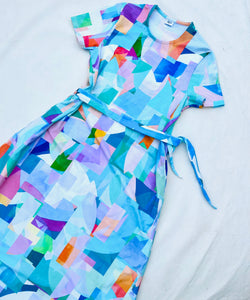 Sea Glass Ocean Tones Maxi Dress