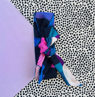Piece Out Violet Sash Hair Tie
